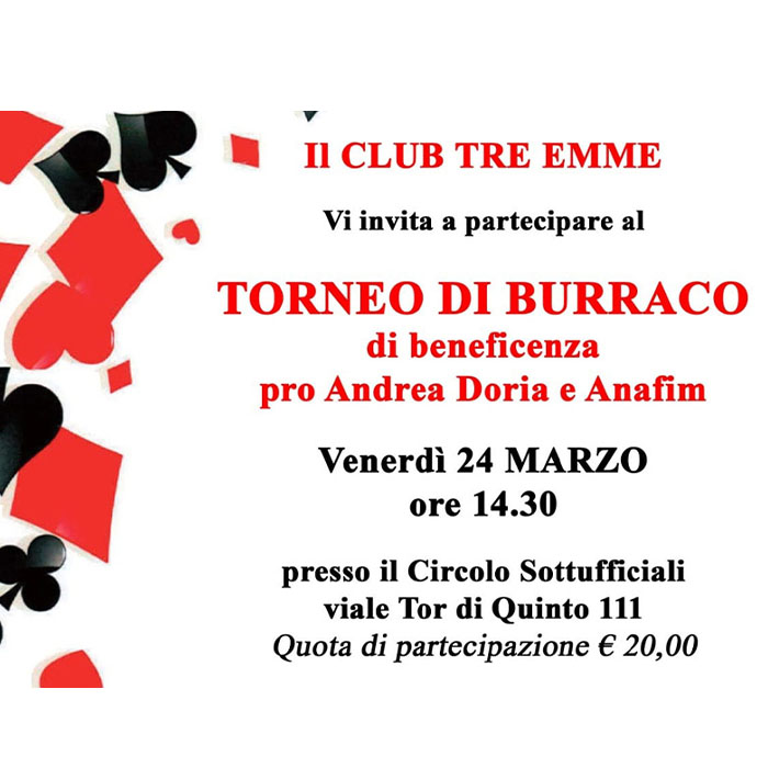 Torneo di Burraco di beneficienza - Roma