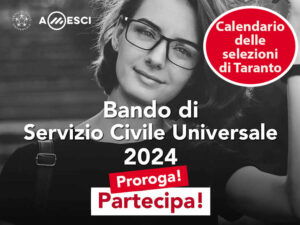bando servizio civile universale 2024 - calendario taranto