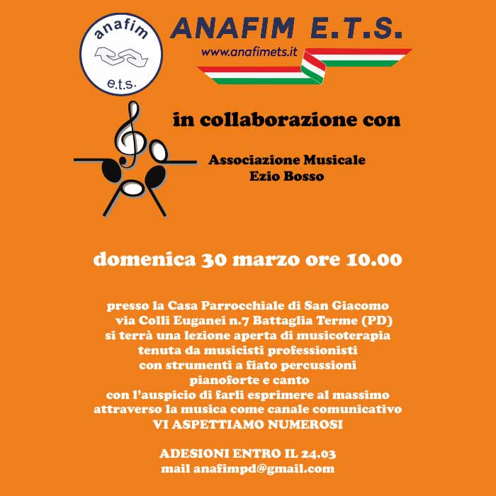 Lezione aperta di Musicoterapia
